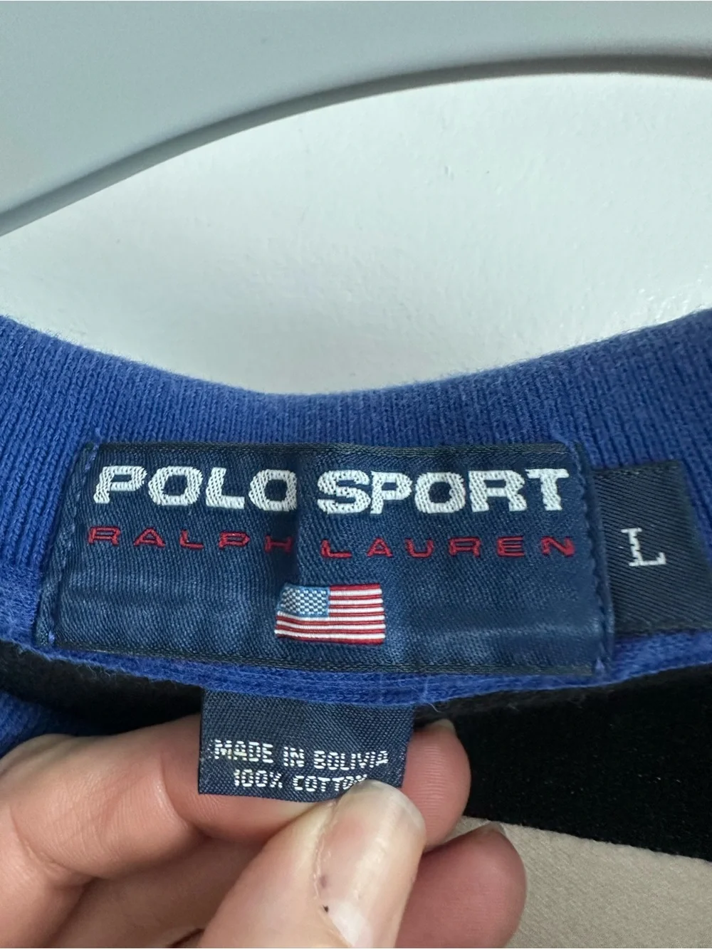 Vintage 1990’s Men’s Polo Sport Ralph Lauren Striped Rugby Shirt